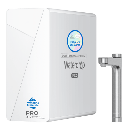 Waterdrop X Series Dual Flow Reverse Osmosis System, X12-PRO