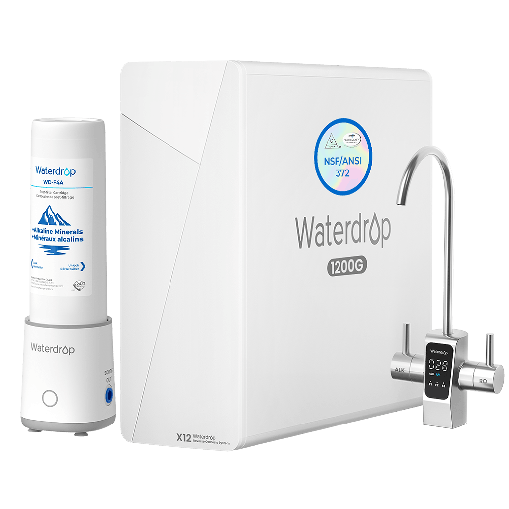 Waterdrop X12D-Plus Dual Flow Alkaline Reverse Osmosis Water Filter