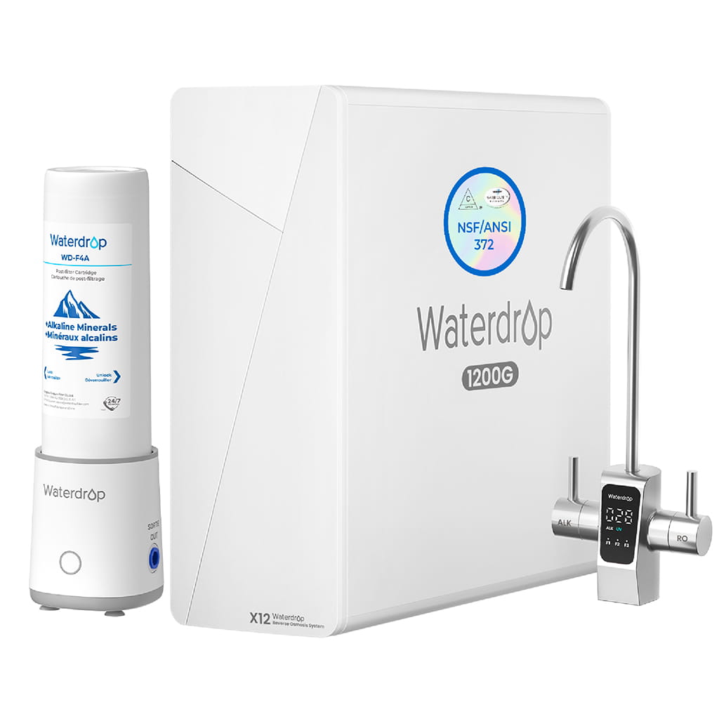 Waterdrop X12D-Plus Dual Flow Alkaline Reverse Osmosis Water Filter