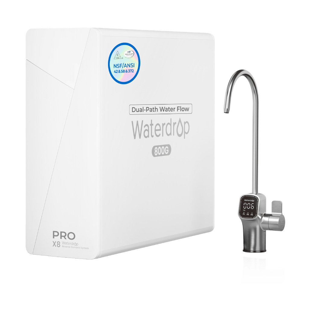 Waterdrop X Series Dual Flow Reverse Osmosis System, X8-PRO