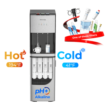 Waterdrop Y1CH Mineral Reverse Osmosis Bottleless Water Cooler, Silver