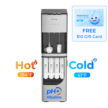 Waterdrop Y1CH Mineral Reverse Osmosis Bottleless Water Cooler, Silver