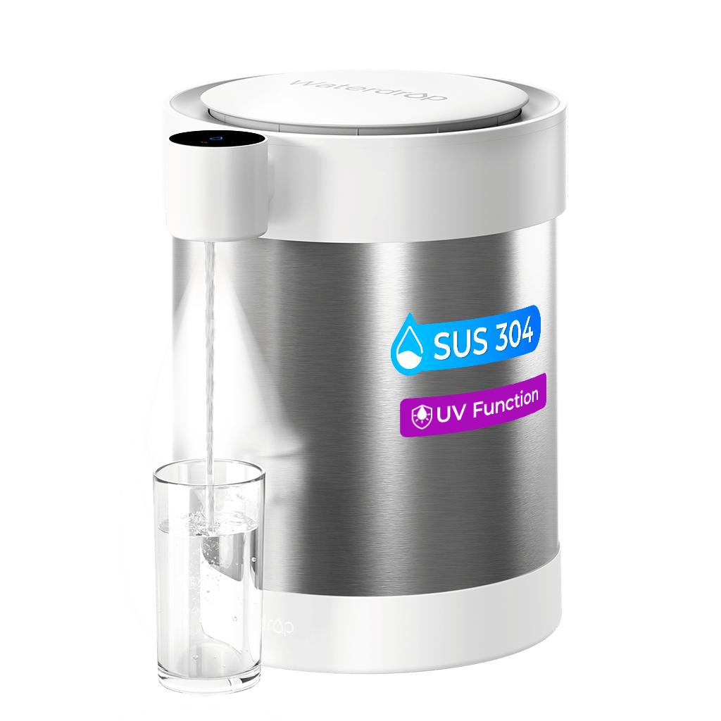 Waterdrop ED09W UV Countertop Water Purifier - Remove 99.9% of Bacteria