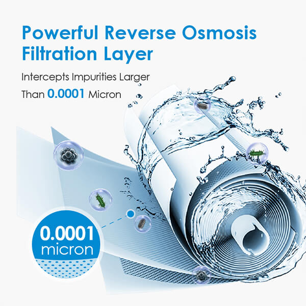 Powerful Reverse Osmosis Filtration Layer