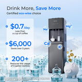 Waterdrop Y1CH Mineral Reverse Osmosis Bottleless Water Cooler, Black