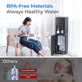 Waterdrop Y1CH Mineral Reverse Osmosis Bottleless Water Cooler, Black