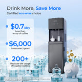 Waterdrop Y1CH Reverse Osmosis Bottleless Water Cooler, Black