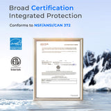 Waterdrop Y1CH Hot and Cold Bottleless Water Cooler Dispenser, Silver