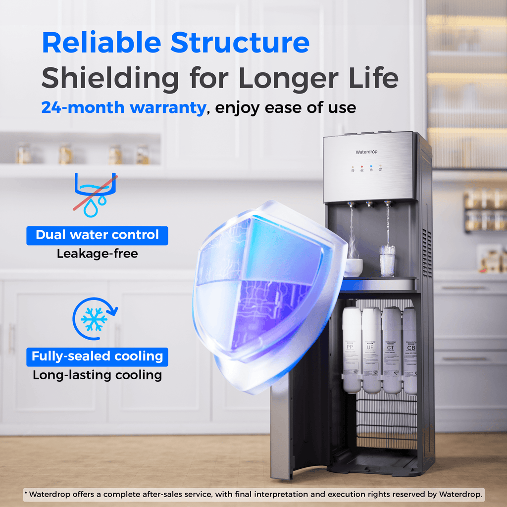 Waterdrop Y1CH Ultrafiltration Bottleless Water Cooler, Sliver