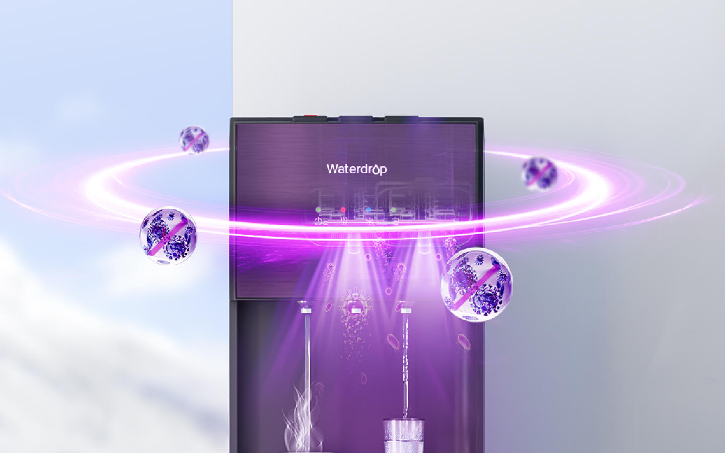 Dual UV Sterilization, Always Pure