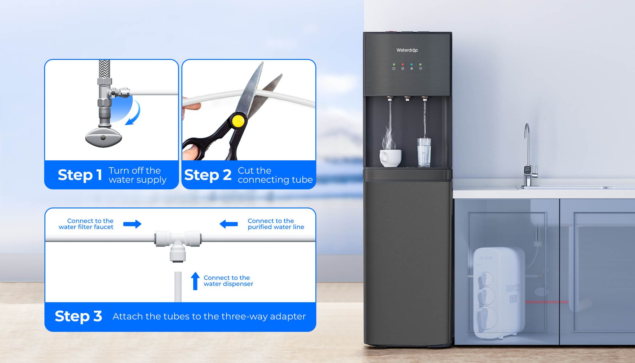 Effortless Connection to Water Filtration System