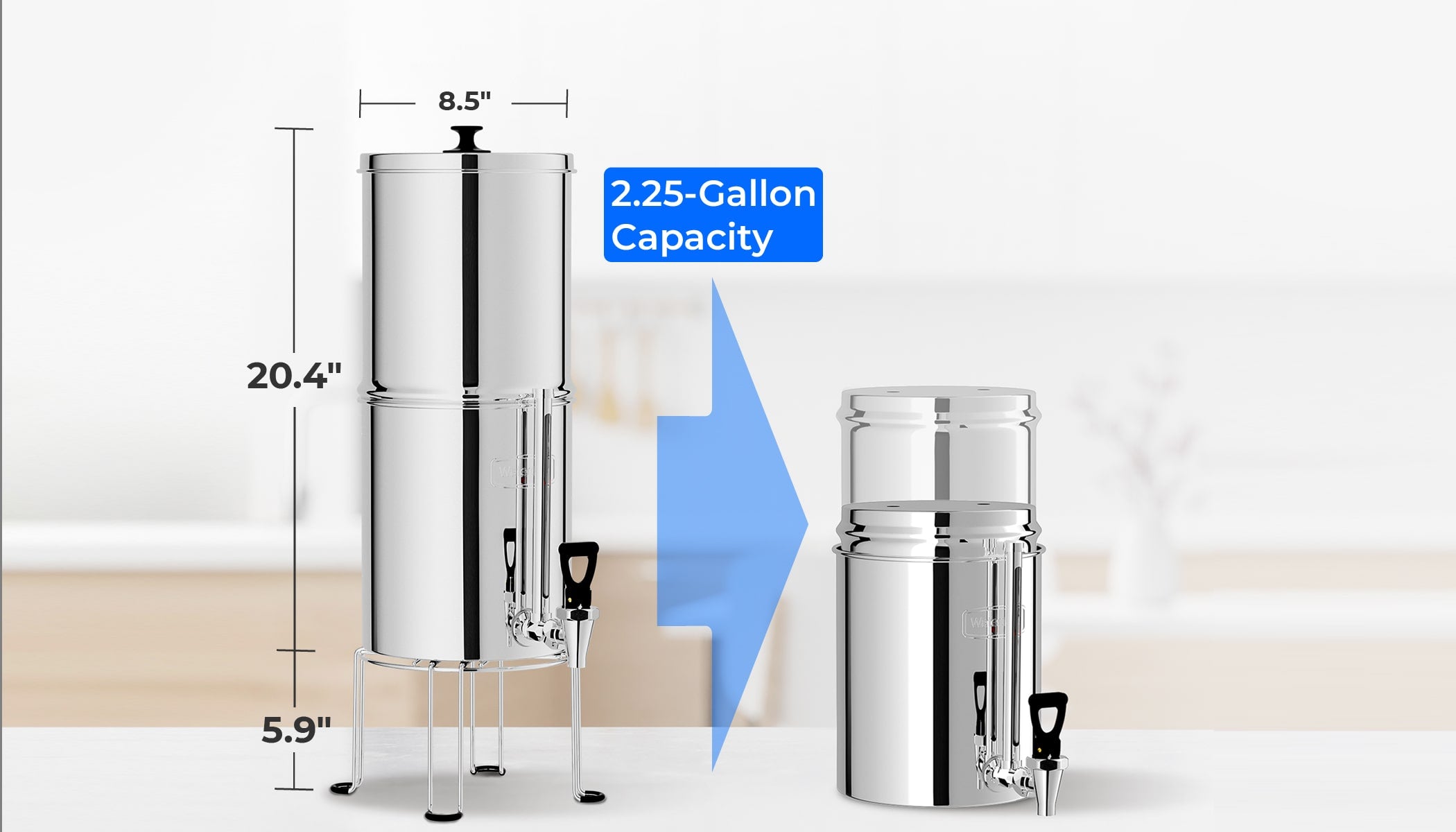Large Capacity Yet Portable, Smart 2-in-1 Design