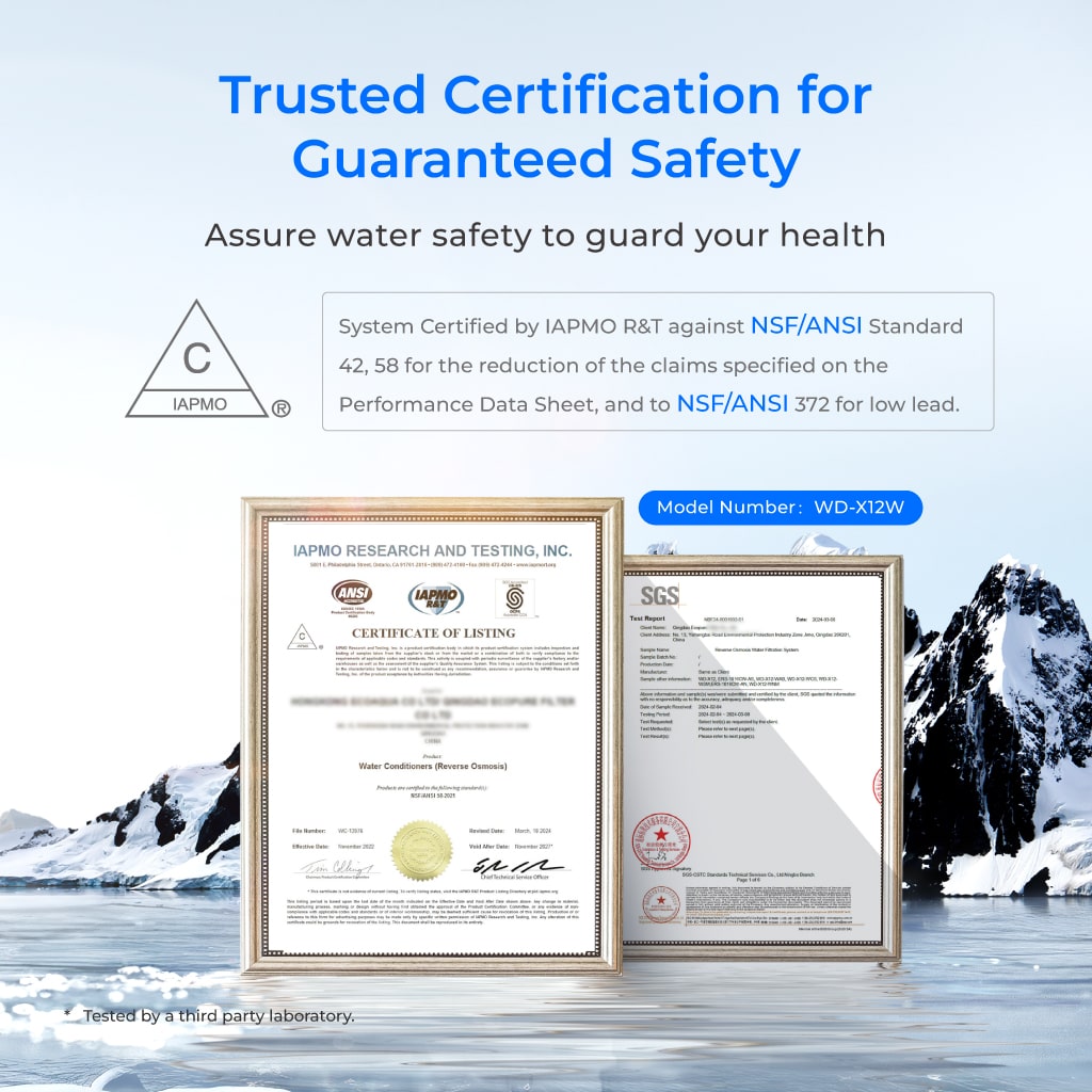 Waterdrop X Series Dual Flow Reverse Osmosis System, X12-PRO