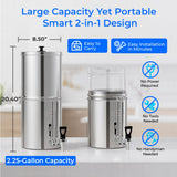 Waterdrop 2.25-gallon King Tank Gravity Water Filter System, Without Stand