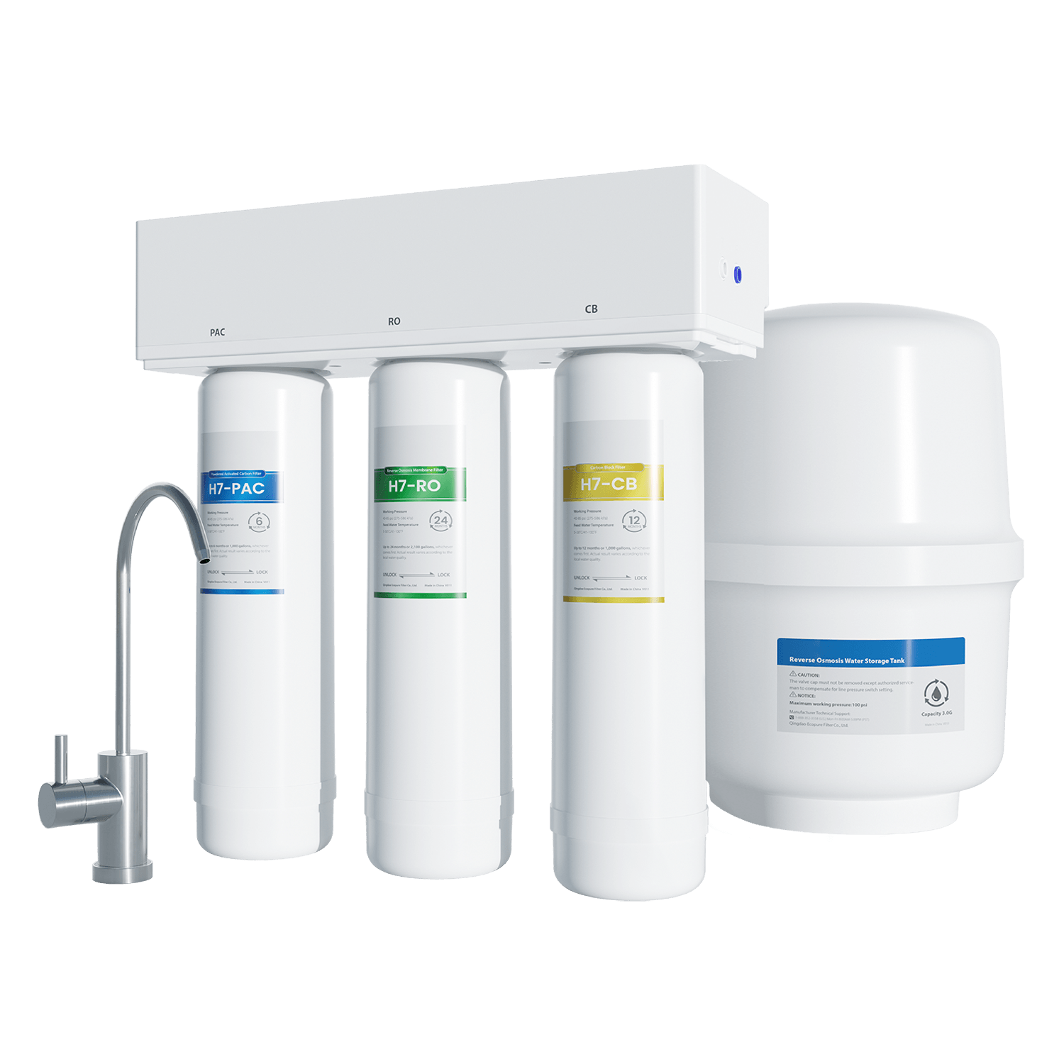 Under Sink Reverse Osmosis System for Home – H7
