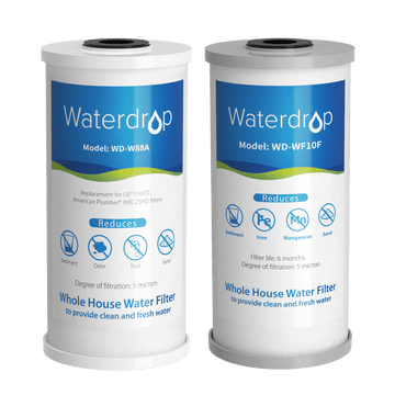 Waterdrop WD-WHF21-FG Whole House Water Filter, GAC and Iron Manganese Reducing Filter Cartridge