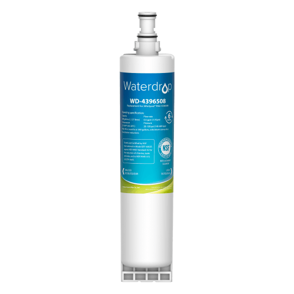 Waterdrop Replacement for Whirlpool 4396508 4396510 Refrigerator Water Filter, NSF 53, 42, 372
