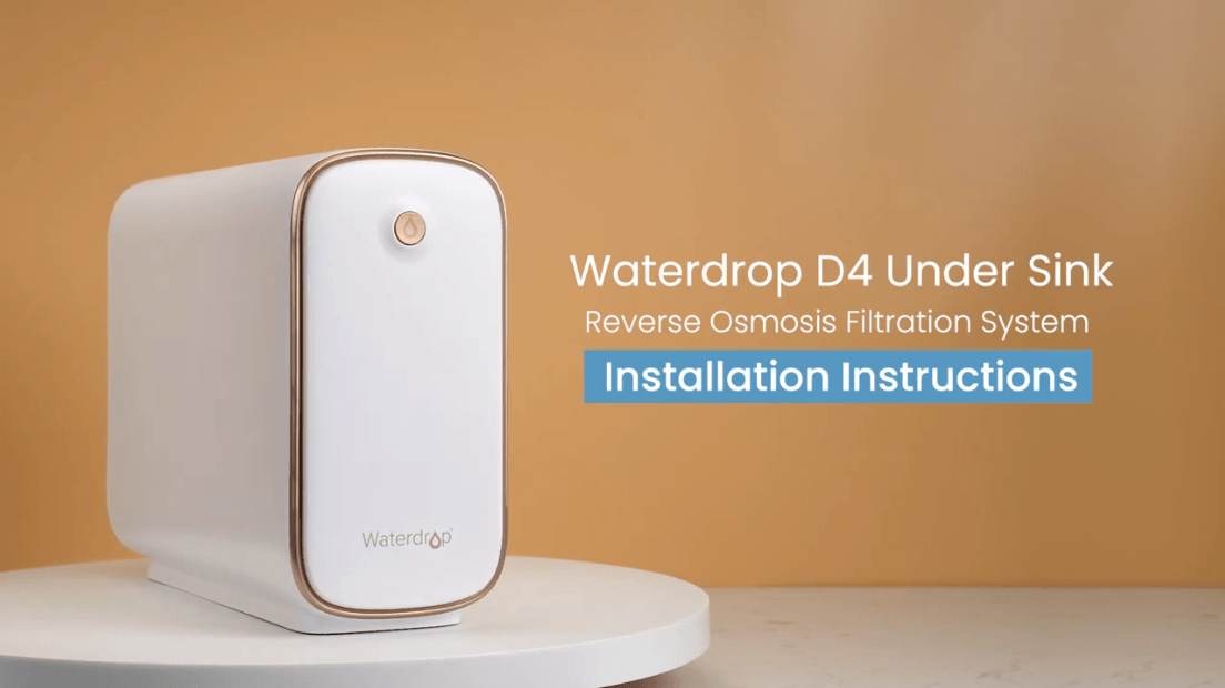 Tankless Reverse Osmosis System with small size, replacement filter once a year - Waterdrop D4