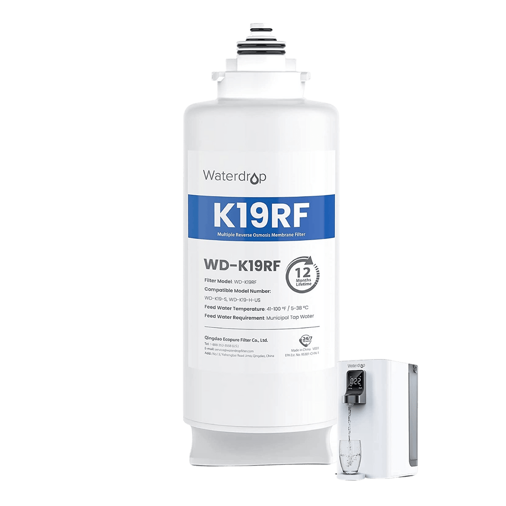 WD-K19RF Filter for Waterdrop K19-S & K19-H Reverse Osmosis System, 2-YEAR COMBO