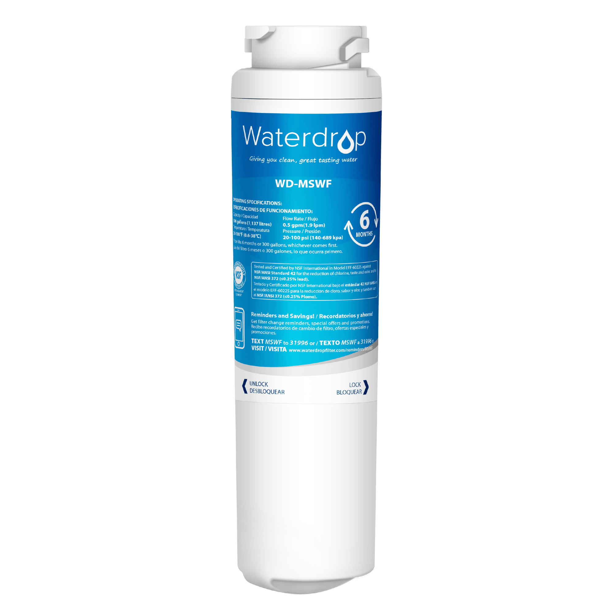 MSWF Refrigerator Water Filter Replacement by Waterdrop