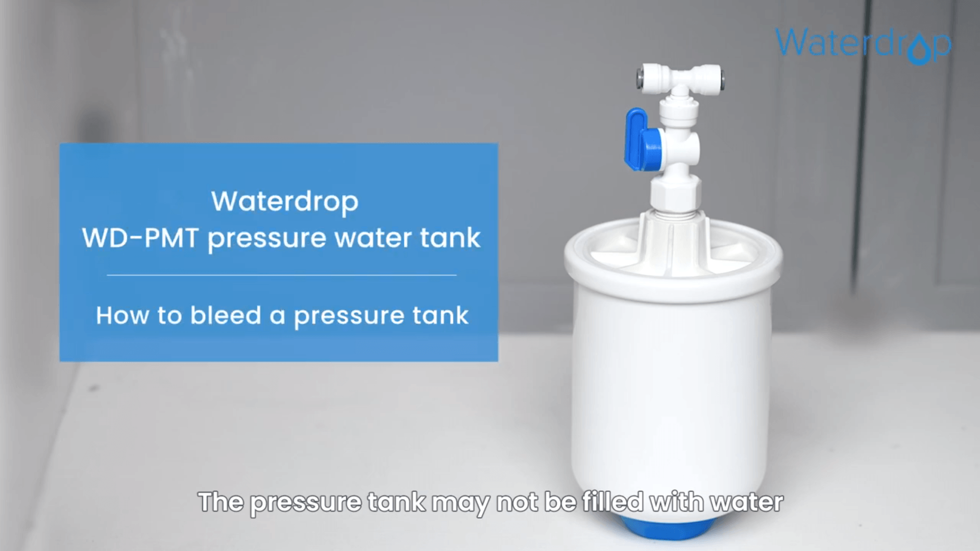 Connect RO System to Refrigerator - Waterdrop PMT Small Water Pressure Tank for Smart Reverse Osmosis, with 1/4