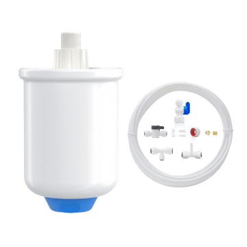 Connect RO System to Refrigerator - Waterdrop PMT Small Water Pressure Tank for Smart Reverse Osmosis, with 1/4" Water Tubing