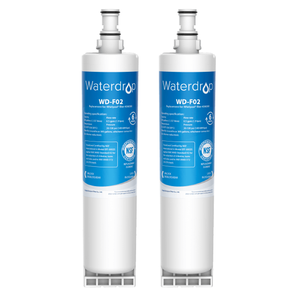 Waterdrop Replacement for Whirlpool ®4396508 4396510 Refrigerator Water Filter, NSF 42, 372