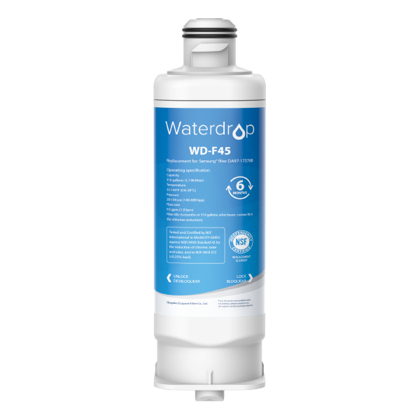 Waterdrop WD-F45 Replacement for Samsung DA97-17376B Refrigerator Water Filter