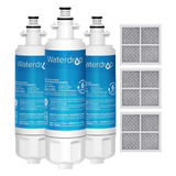 Waterdrop Replacement for LG® LT700P® ADQ36006101 Refrigerator Water Filter and LT120F® Air Filter