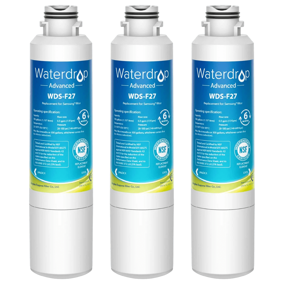 Waterdrop Replacement for Samsung HAF-CIN/EXP Refrigerator Water Filter