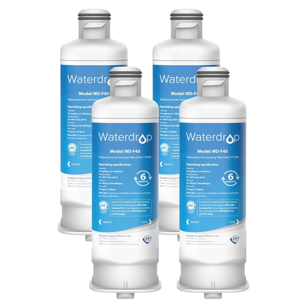 Waterdrop WD-F45 Replacement for Samsung DA97-17376B Refrigerator Water Filter