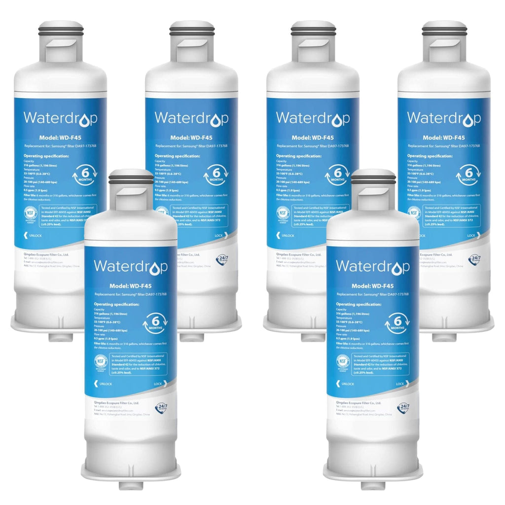 Waterdrop WD-F45 Replacement for Samsung DA97-17376B Refrigerator Water Filter