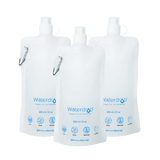 Waterdrop Collapsible Water Pouch pack of 3 (4760787943506)