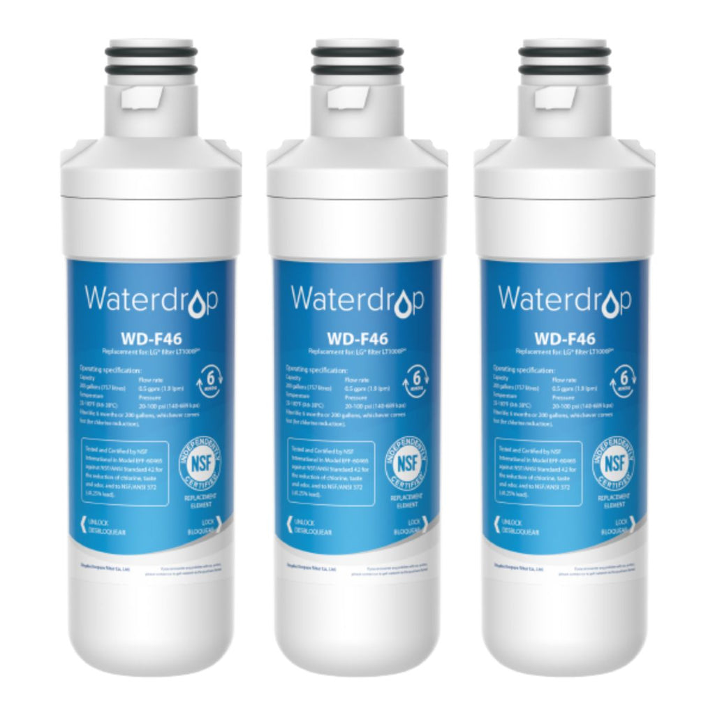 Waterdrop Replacement for LG LT1000P Refrigerator Water Filter