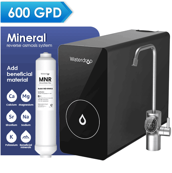 Shop Waterdrop 7 Stage 600GPD Ro Water Filter System with G2 CF Replacement  Filter and Remineralization Filter at
