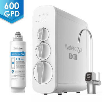 G3P600 Tankless RO System with Extra Plus a CF Filter - Waterdrop G3P600