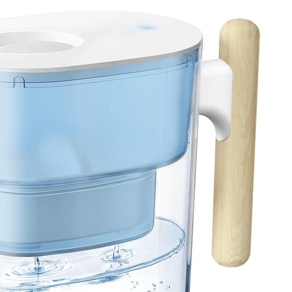 Waterdrop Chubby Pitcher Water Filter with Wooden Handle PT-04