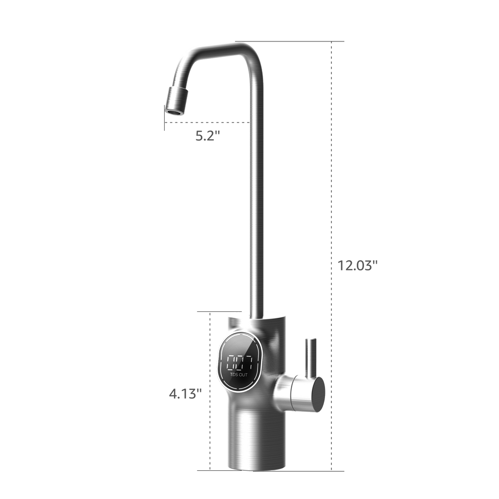 600GPD Under Sink RO System With Small Water Pressure Tank- Waterdrop D6