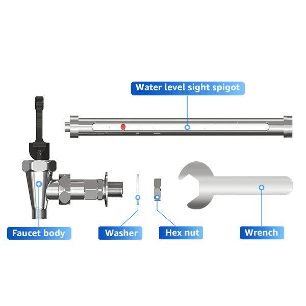 Waterdrop Water Level Spigot Replacement for Waterdrop King Tank Systems and Other Gravity-fed Filtration Systems