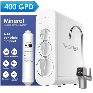 G3 Remineralization Reverse Osmosis System with Smart Display Faucet - Waterdrop G3