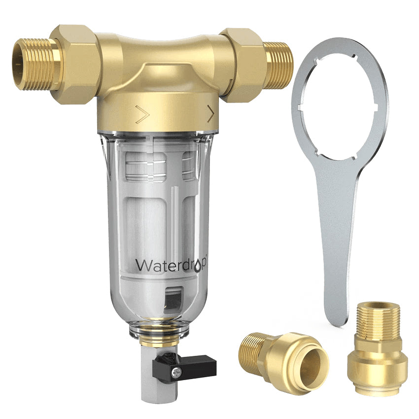 Reusable Whole House Spin Down Sediment Water Filter 50 Micron
