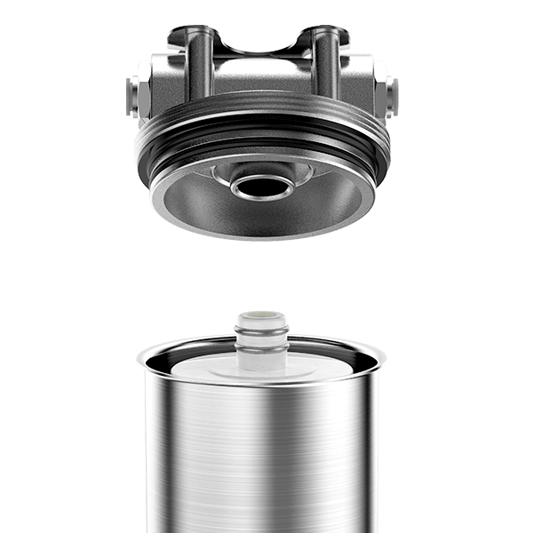 Stainless Steel Undersink Water Filtration System With Dedicated Faucet