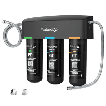 3-stage Alkaline Under Counter Direct Connect Filtration System Waterdrop TSA